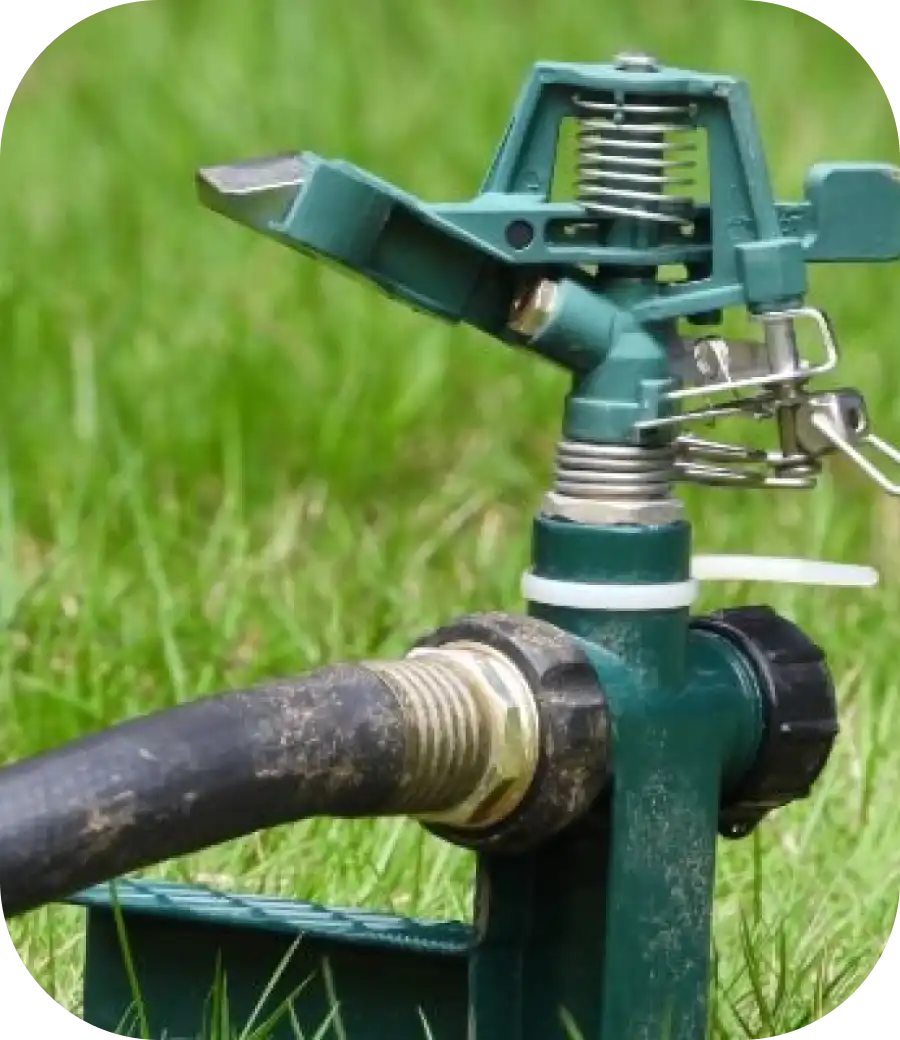 A sprinkler head without water